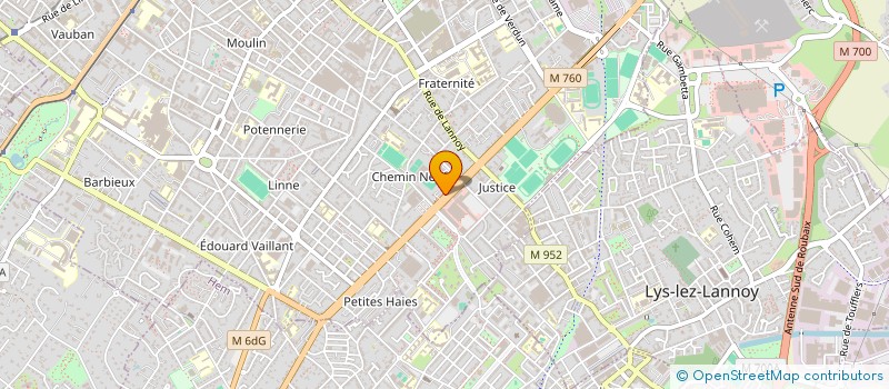 localisation de l'entreprise SCI DELACHAPELLE 247 249  ROUBAIX