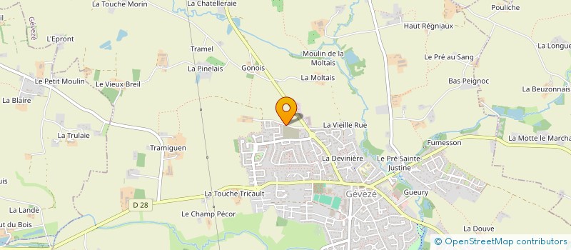 localisation de l'entreprise SCI DELACROIX  GEVEZE