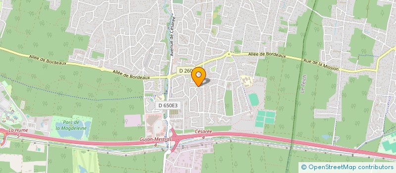 localisation de l'entreprise SCI DELACROIX à GUJAN-MESTRAS