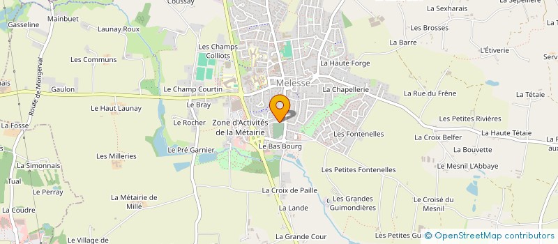 localisation de l'entreprise SCI DELACROIX  MELESSE