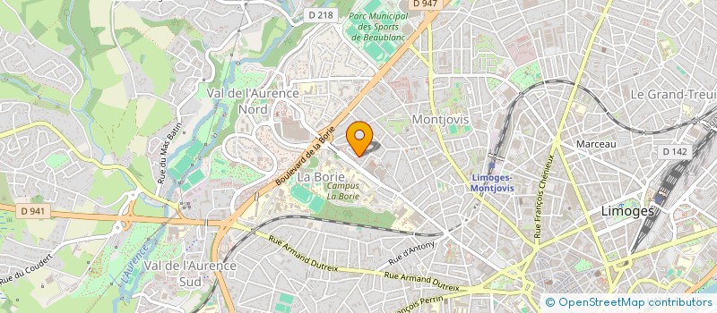 localisation de l'entreprise SCI DELACROIX DESCOMBES à LIMOGES