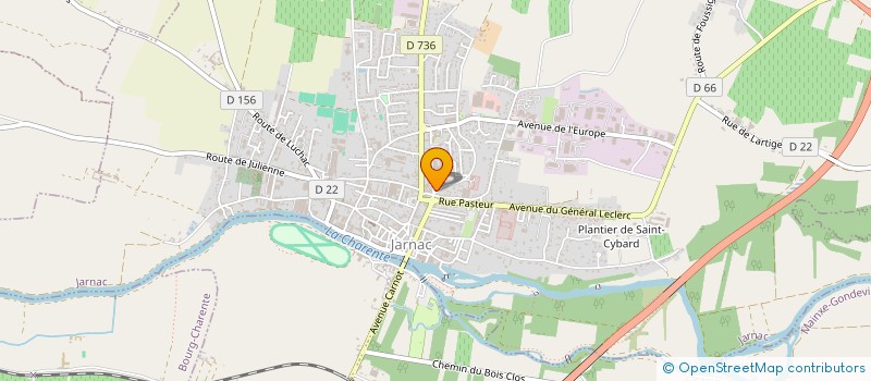localisation de l'entreprise SCI DELAGE à JARNAC