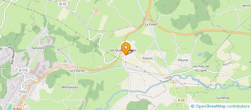 localisation de l'entreprise SCI DELAGE à YDES