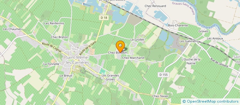localisation de l'entreprise SCI DELAGE PHILIBERT à SAINT-MEME-LES-CARRIERES