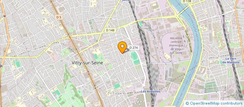 localisation de l'entreprise SCI DELAGES  VITRY-SUR-SEINE