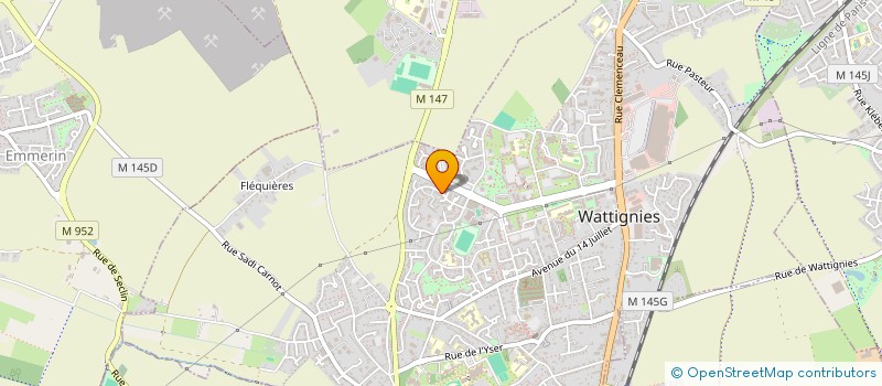 localisation de l'entreprise SCI DELAHAYE  WATTIGNIES