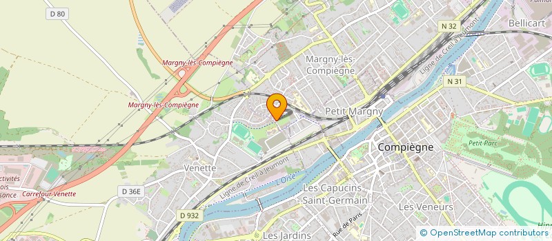 localisation de l'entreprise SCI DELAHAYE-BOULANGER  MARGNY-LES-COMPIEGNE