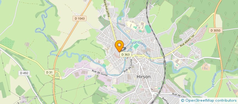 localisation de l'entreprise SCI DELAIR S3E  HIRSON