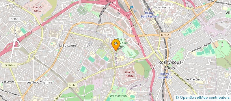 localisation de l'entreprise SCI DELAITRE 3LG à ROSNY-SOUS-BOIS