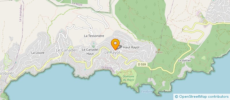 localisation de l'entreprise SCI DELAJARRIGE à RAYOL-CANADEL-SUR-MER
