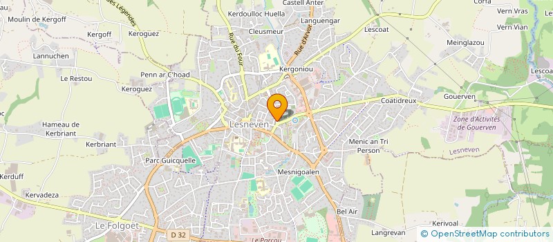 localisation de l'entreprise SCI DELALANDRE  LESNEVEN