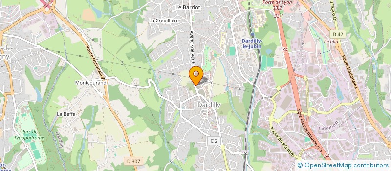 localisation de l'entreprise SCI DELALLEE  DARDILLY