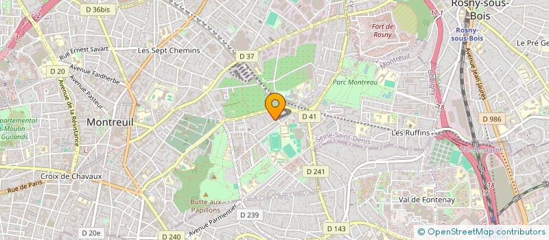 localisation de l'entreprise SCI DELAMARE à MONTREUIL