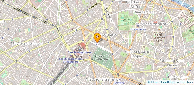 localisation de l'entreprise SCI DELAMBRE MONTPARNASSE  PARIS