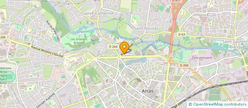 localisation de l'entreprise SCI DELAMER à ARRAS