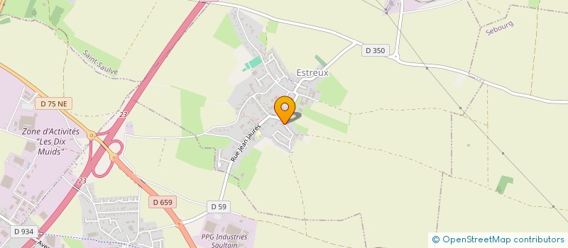 localisation de l'entreprise SCI DELAMONTAGNE  ESTREUX