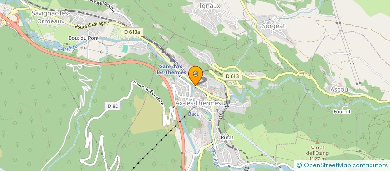 localisation de l'entreprise SCI DELAMPLE à AX-LES-THERMES