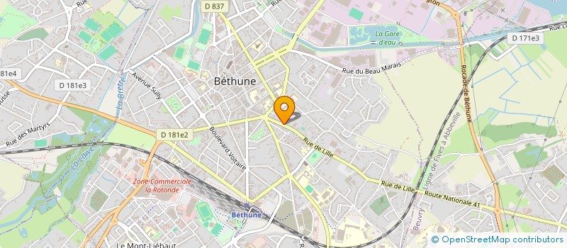 localisation de l'entreprise SCI DELANLSAYS  BETHUNE