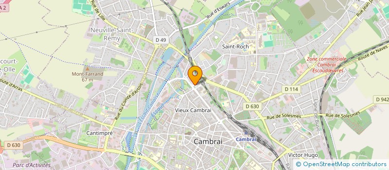 localisation de l'entreprise SCI DELANNOY FAIDHERBE à CAMBRAI