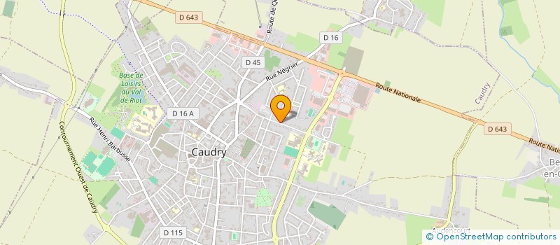 localisation de l'entreprise SCI DELANNOY LE LUYER  CAUDRY