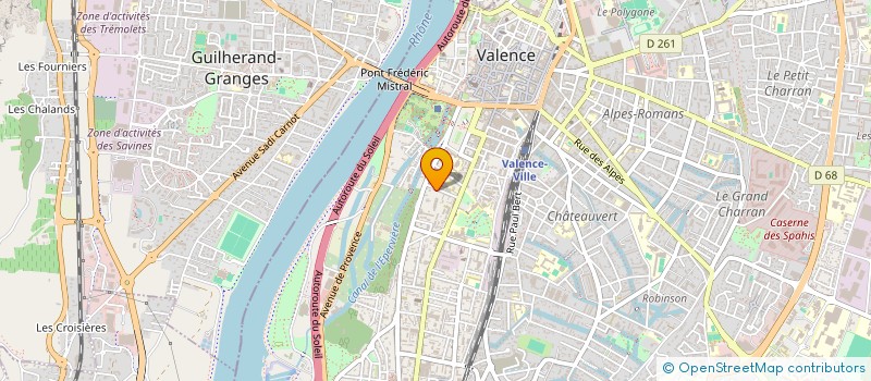 localisation de l'entreprise SCI DELAPON à VALENCE