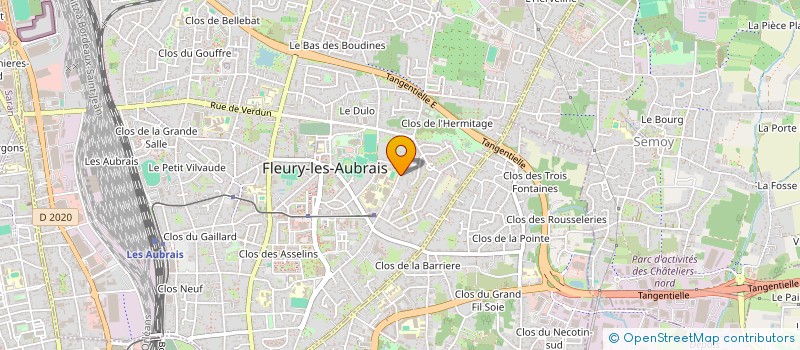 localisation de l'entreprise SCI DELAROSE  FLEURY-LES-AUBRAIS