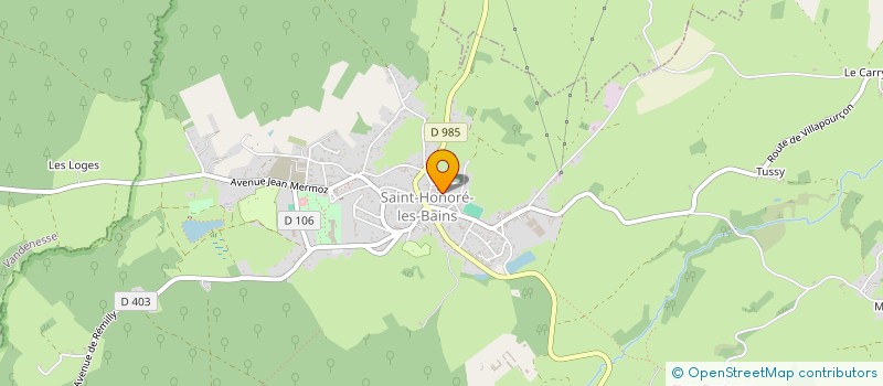 localisation de l'entreprise SCI DELARUE à SAINT-HONORE-LES-BAINS