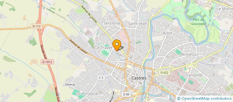 localisation de l'entreprise SCI DELATICH  CASTRES