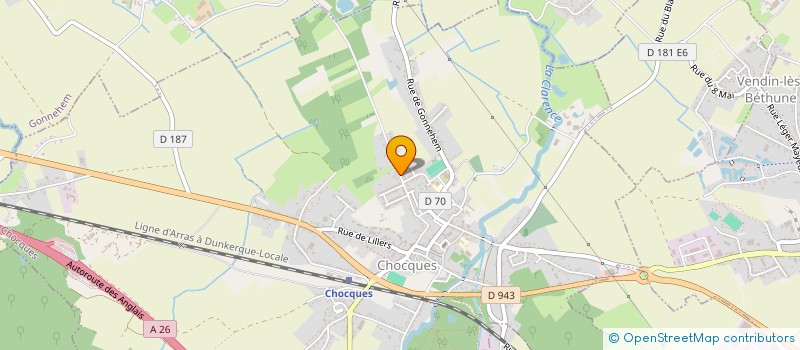 localisation de l'entreprise SCI DELATTRE  CHOCQUES