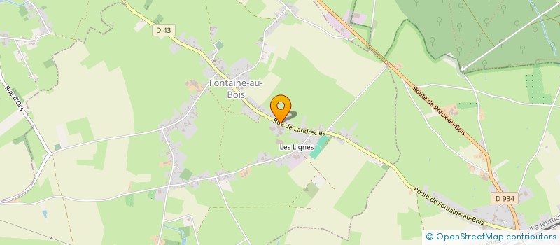 localisation de l'entreprise SCI DELATTRE FRERES à FONTAINE-AU-BOIS