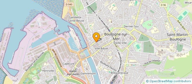 localisation de l'entreprise SCI DELATTRE-HERBEZ à BOULOGNE-SUR-MER
