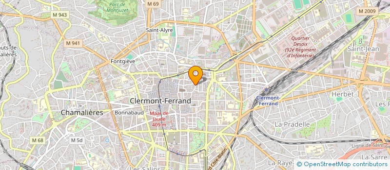 localisation de l'entreprise SCI DELATTRE - LES GARDELLES  CLERMONT FERRAND