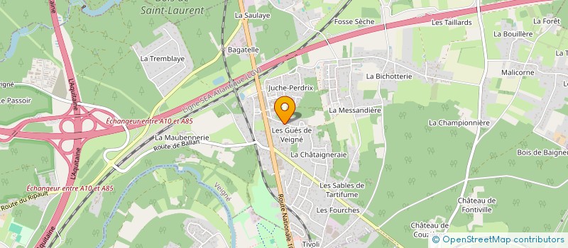 localisation de l'entreprise SCI DELAUNAY à VEIGNE