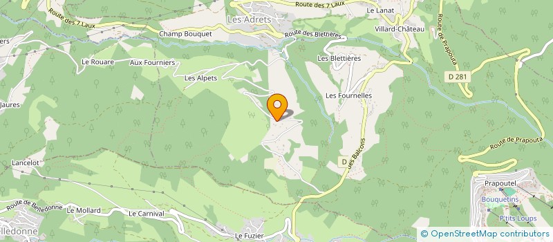 localisation de l'entreprise SCI DELAUNAY  LES ADRETS