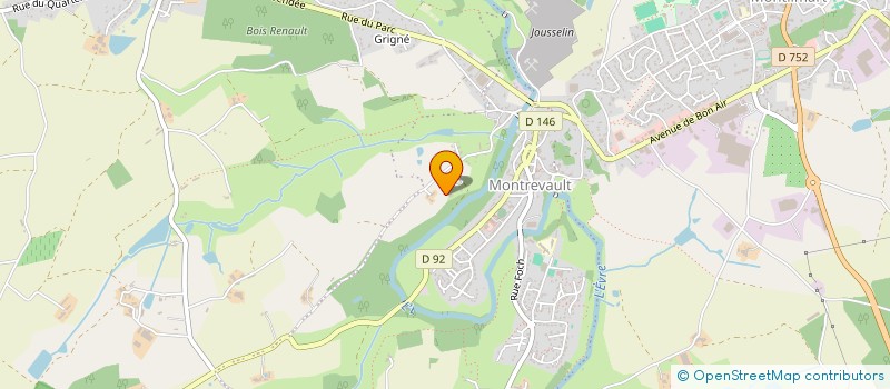 localisation de l'entreprise SCI DELAUNAY-BORE  MAUGES-SUR-LOIRE