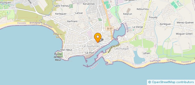 localisation de l'entreprise SCI DELAUNAY CARBONE  GUILVINEC