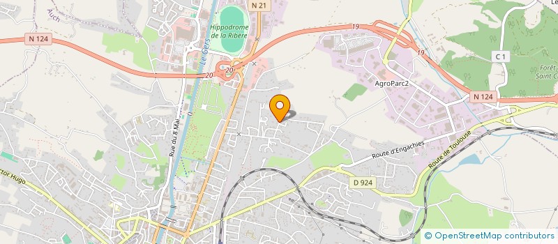 localisation de l'entreprise SCI DELAUNAY LES CHENES  AUCH