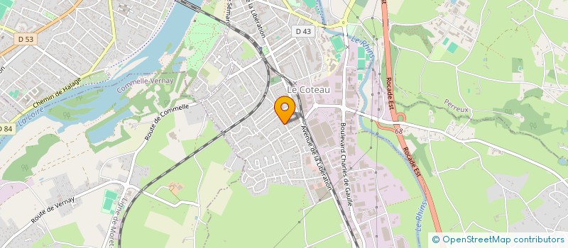 localisation de l'entreprise SCI DELAUR  LE COTEAU