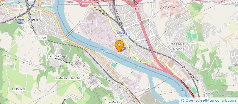 localisation de l'entreprise SCI DELAURENT IMMOBILIER  CHASSE-SUR-RHONE