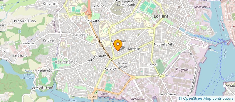 localisation de l'entreprise SCI DELAUREVE  LORIENT