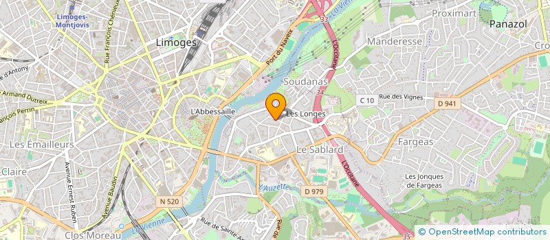 localisation de l'entreprise SCI DELAURINREVE à LIMOGES