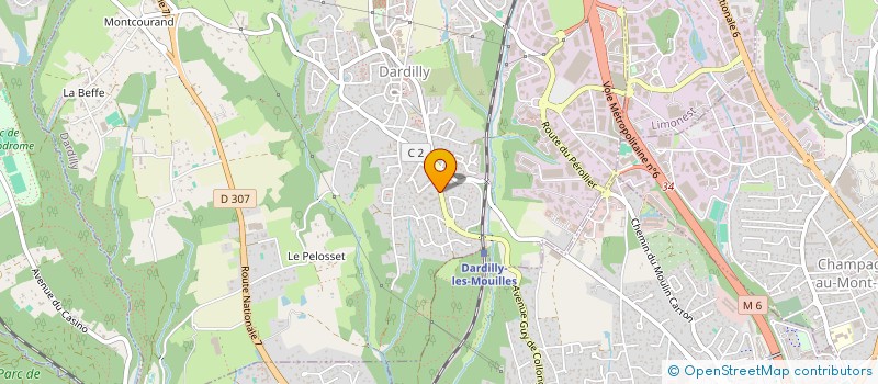 localisation de l'entreprise SCI DELAURIS  DARDILLY