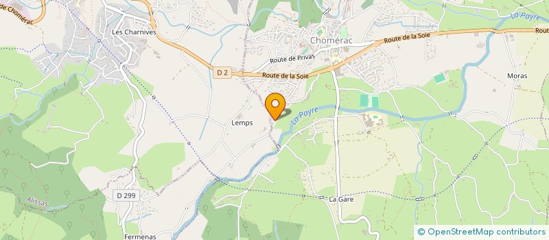 localisation de l'entreprise SCI DELAURT  CHOMERAC