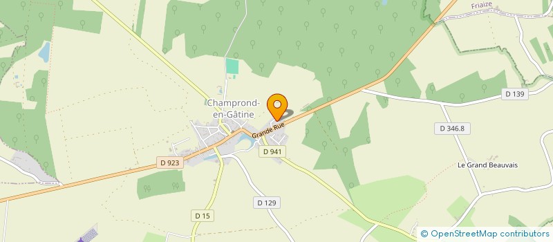 localisation de l'entreprise SCI DELAVICTOIRE à CHAMPROND-EN-GATINE