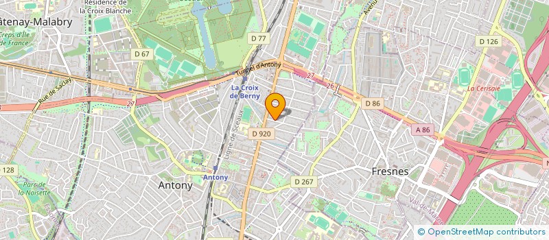 localisation de l'entreprise SCI DELAVILLE CROIZAT-VIALLET à ANTONY