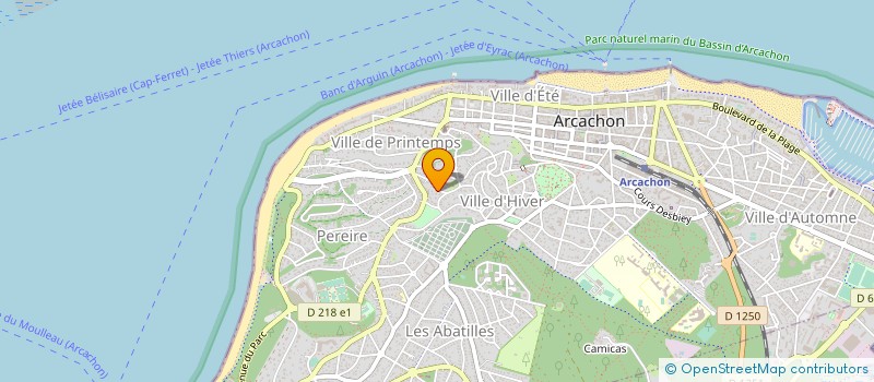 localisation de l'entreprise SCI DELAVORY  ARCACHON