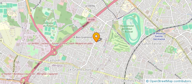 localisation de l'entreprise SCI DELAVOYE  EYSINES