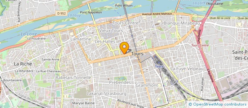 localisation de l'entreprise SCI DELBA à TOURS