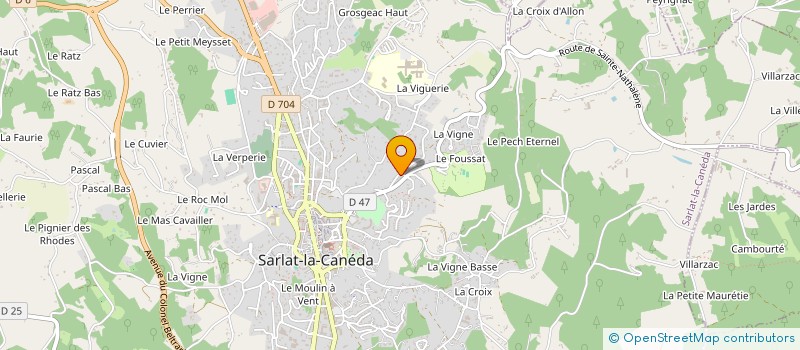 localisation de l'entreprise SCI DELBAC à SARLAT-LA-CANEDA