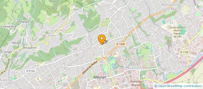 localisation de l'entreprise SCI DELBAERE ESTHETIQUE  MEYLAN